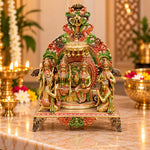 23 Inch Shree Ram Darbar Murti – Ram, Sita, Lakshman, Hanuman Brass Idol