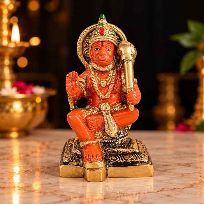 4.3 Inch Brass Kesari Nandan Hanuman Idol