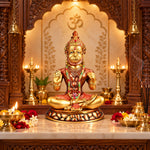 15 Inch Brass Blessing Lord Hanuman Idol