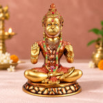 15 Inch Brass Blessing Lord Hanuman Idol