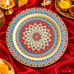 Decorative Puja Thali with Mandala Design