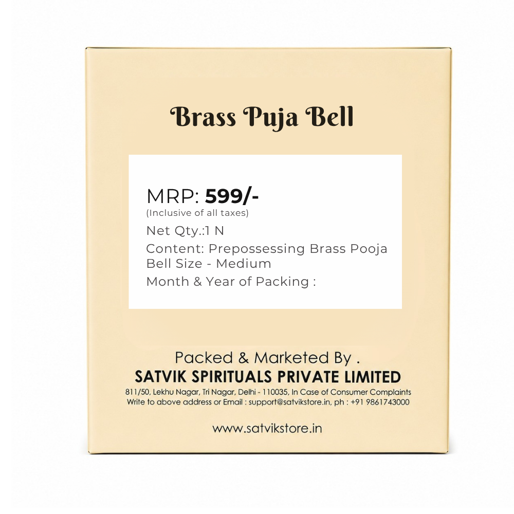 Prepossessing Brass Pooja Bell/Ghanti