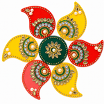 Cultural Whirlwind Rangoli Sticker