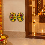 Traditional Auspicious Shubh Labh & Laxmi Feet Sticker