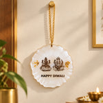 Hanging & Standing Resin Happy Diwali Lakshmi Ganesha Decor