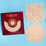 Set of 2 Rangoli Stencils with a Splash of Colors