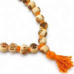 Ram Engraved Beads Mani Mala with Tassel