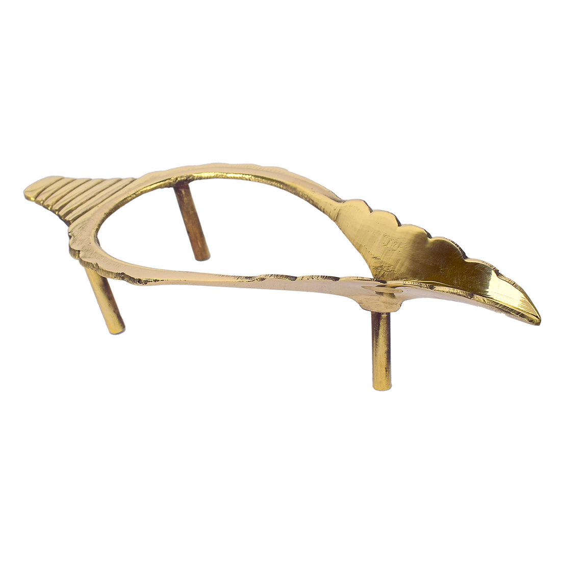 Elegant Brass Shankh Stand