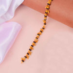Gold Plated Rudraksha Bracelet for Women – Premium PVD Coating
