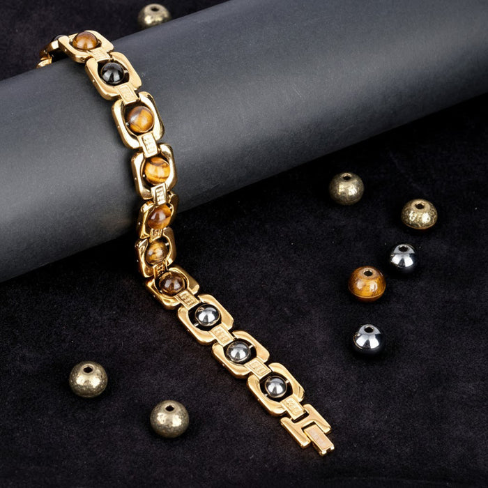 Gold Plated Triple Protection Bracelet Unisex Spiritual Jewelry for Energy and Safety India’s Largest Puja Accessories Brand- www.satvikstore.in