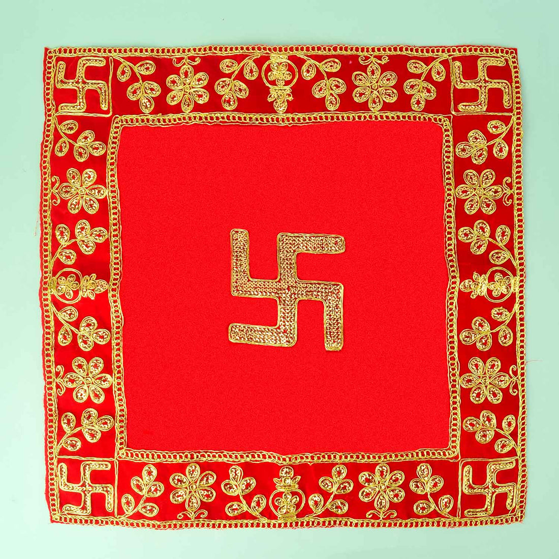 Heavy Design Velvet Aasan | India’s Largest Pooja Accessories Brand - www.satvikstore.in