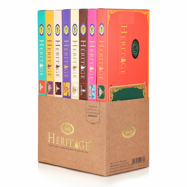 Heritage handcrafted prayer sticks gift pack with 8 incense sticks