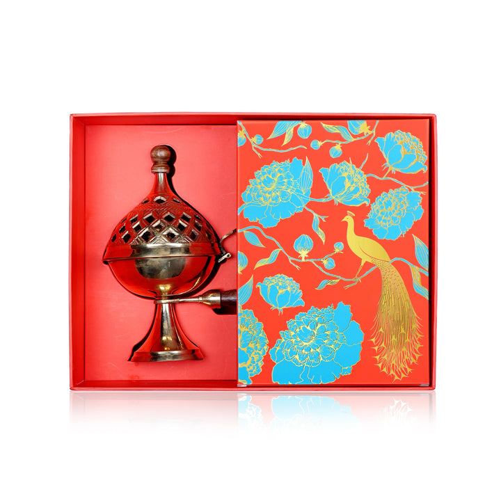Heritage Divine Shakti pack with brass dhuni and sambrani cups