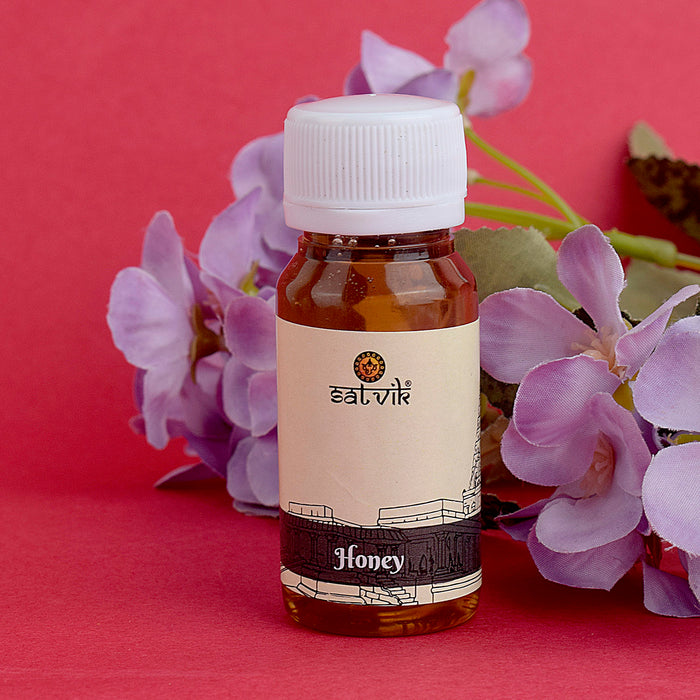 Honey Bottle is a pure, natural sweetener used in spiritual rituals, poojas, and offerings, symbolizing sweetness, prosperity, and blessings during sacred ceremonies – India’s Largest Pooja Accessories Brand – www.satvikstore.in