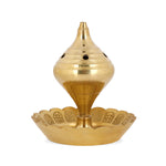 Pure Brass Agarbatti Stick Stand with Ash Catcher