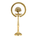 17 Inch Mor Kiran Style Brass Kerala Diya