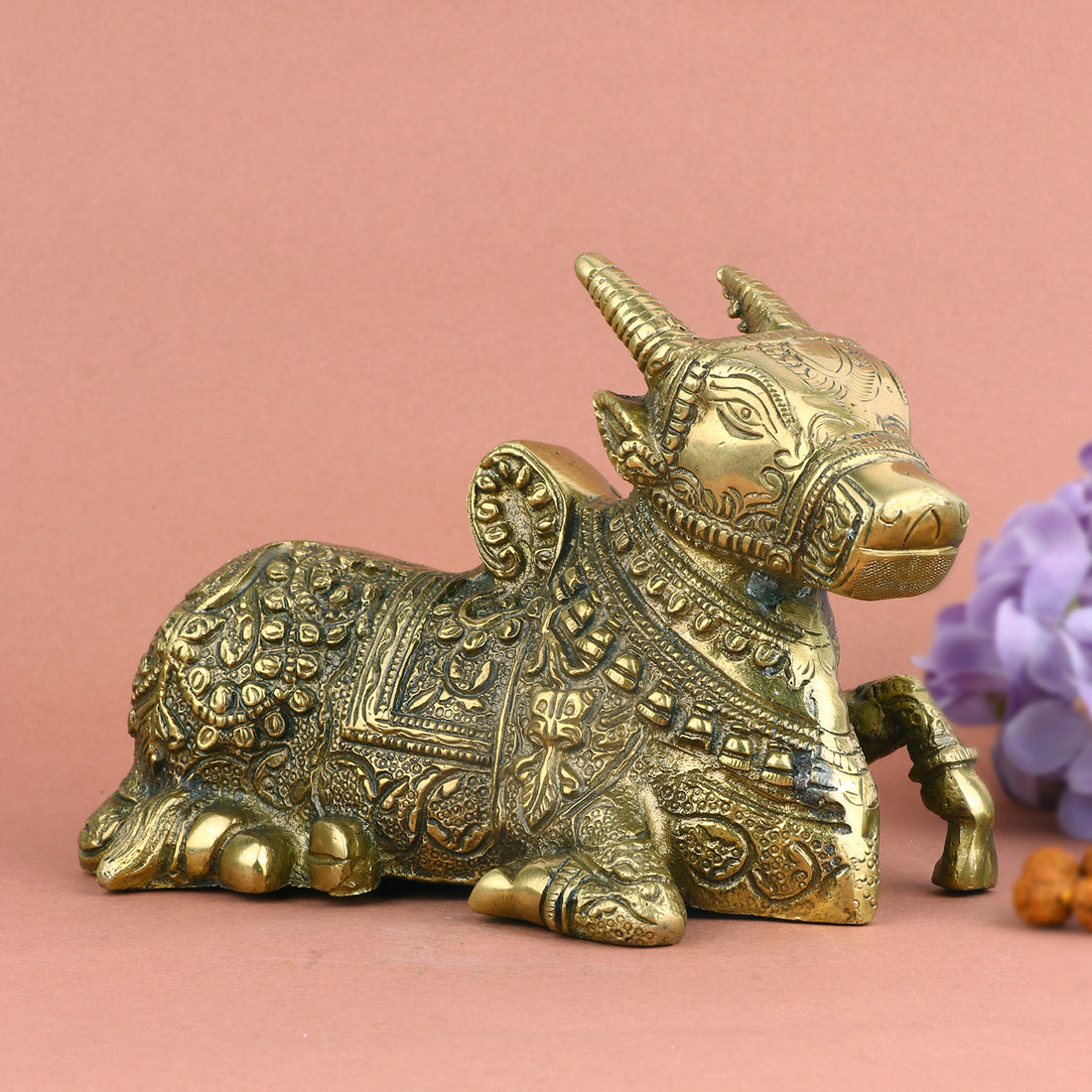 Decorative Handcrafted Brass Nandi