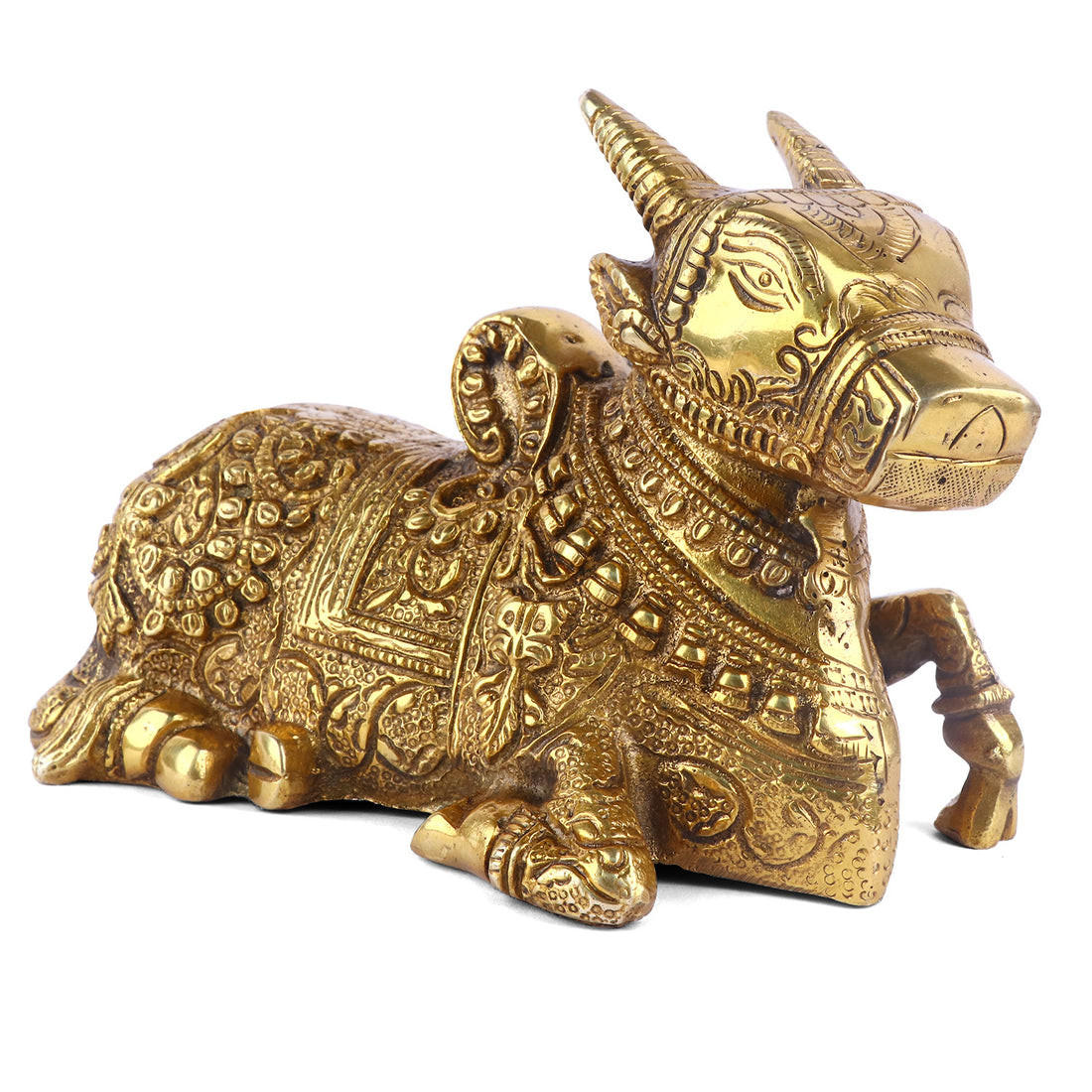 Decorative Handcrafted Brass Nandi