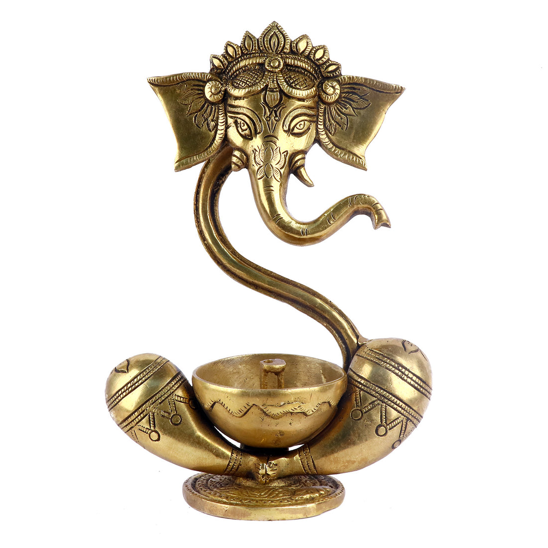 Alluring Brass Ganesh Akhand Diya