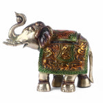 Eye Catching Brass Colorful Elephant