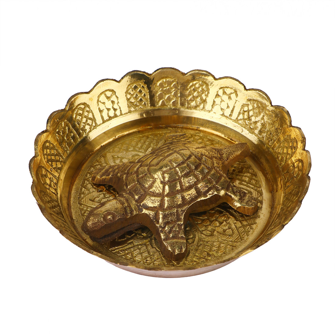 Feng Shui Turtle with Water Plate/Tray (Lucky Charm)