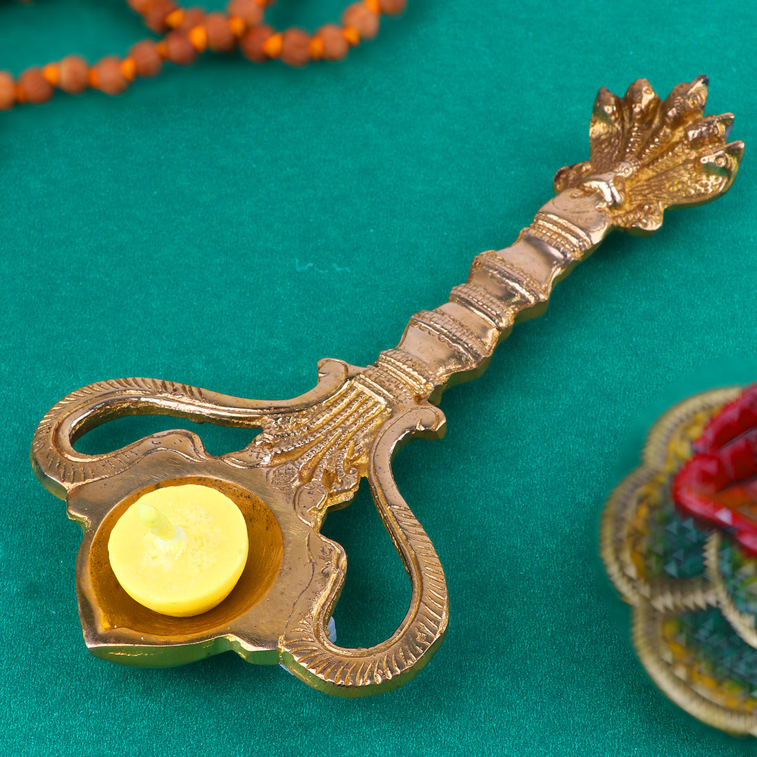 Brass Pooja Aarti Sheshnaag Spoon