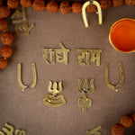 Brass Assorted Tilak Stamp Deity Ornament (Pack of 5)