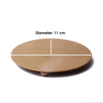 Golden Decorative Plate Candle Stand