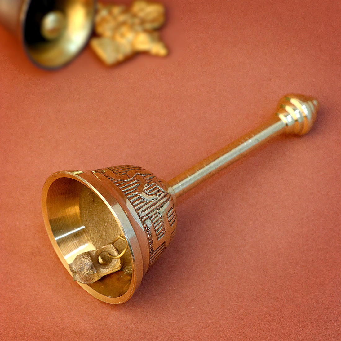 Om Swastik Brass Pooja Bell
