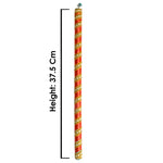 Handcrafted Silk Ribbon Wrapped Wooden Dandiya Sticks
