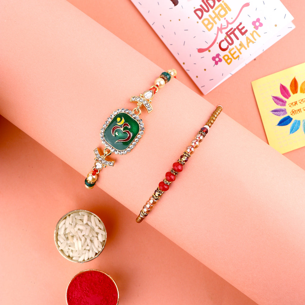 Browse our exclusive collection of Rakhi online 2023. Choose a stunning Rakhi set of 2 for your beloved brother, bhaiya, or bhai. Discover designer Rakhi and beautiful Rakhi options. Send Rakhi and Rakhi combos abroad with ease. Explore Indian Rakhi and find the perfect Rakhi gift at SatvikStore.in."