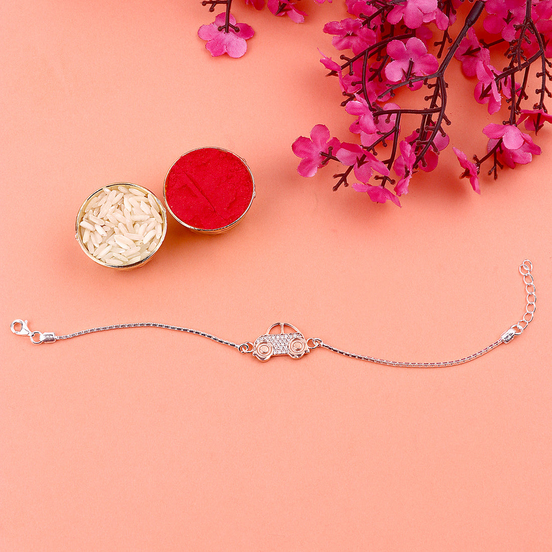 Mesmerizing 925 Silver Rakhi Radiance: Embracing the Blissful Sibling Bond