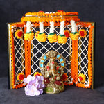 Traditional Handcrafted Deity Idol Background Phool Bangla