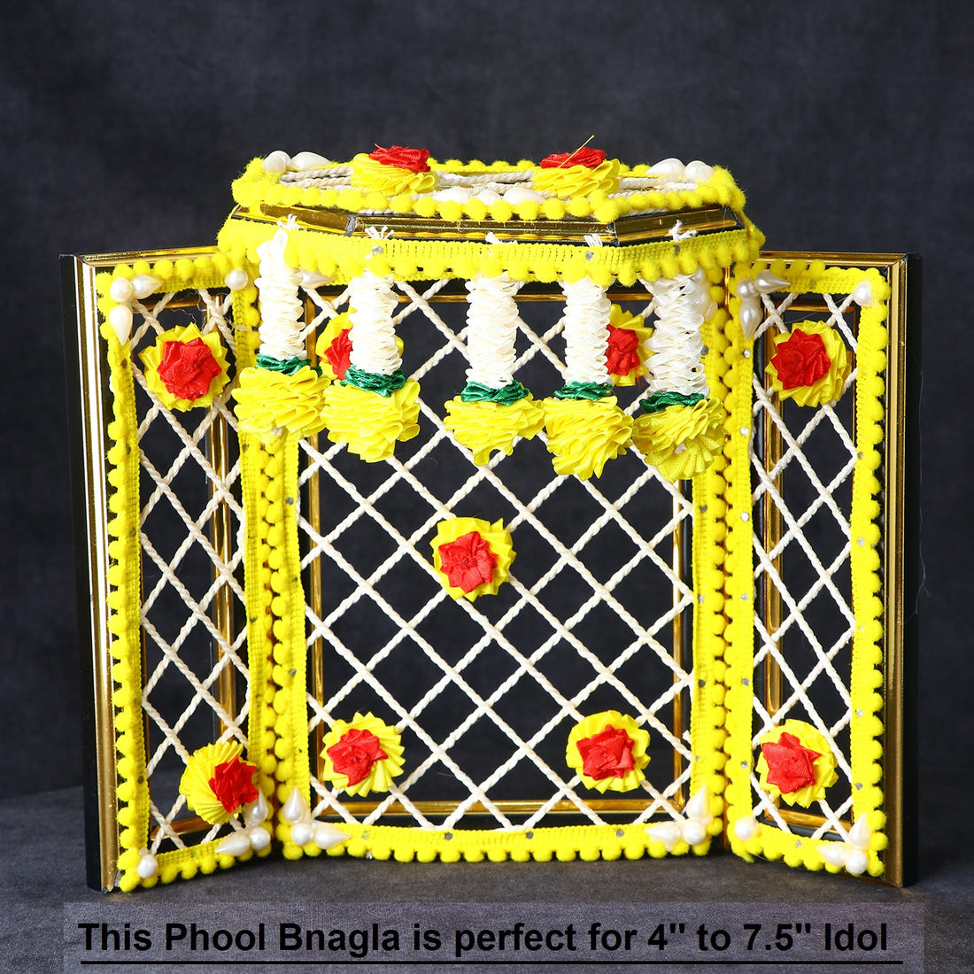 8 Inch Magnificent Phool Bangla (Yellow)