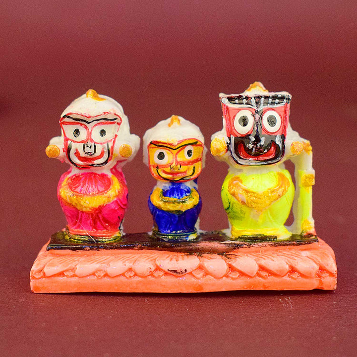 Marble Jagannath Ji Idol for Car Dashboard and Pooja Use. India’s Largest Pooja Accessories Brand - www.satvikstore.in 
