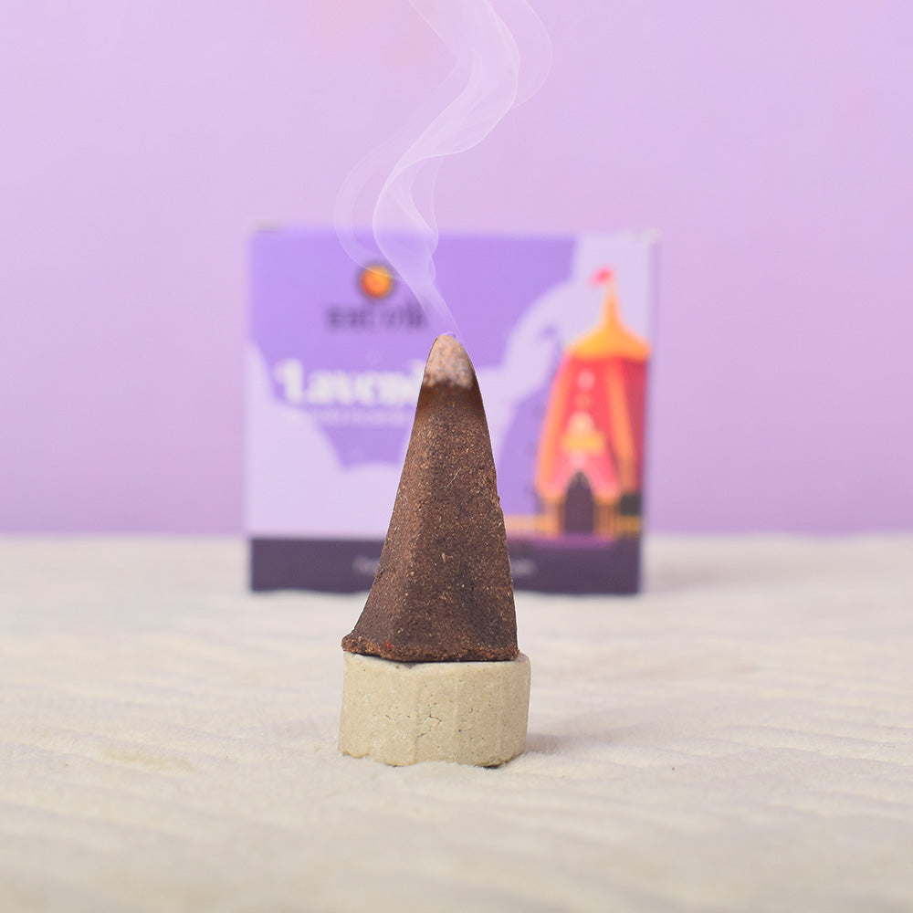 Lavender Pure Masala Incense Cones