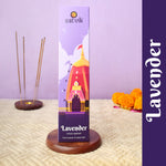 Lavender Pure Masala Incense Sticks box for relaxation, aromatherapy, and meditation. India’s Largest Pooja Accessories Brand - www.satvikstore.in