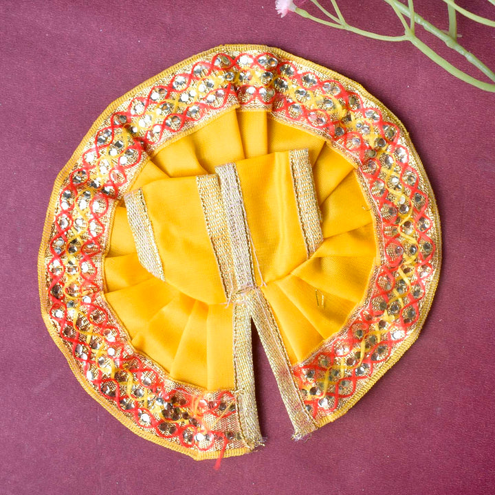 Enchanting Multicolour Laddu Gopal Dress with Golden Border – India’s Largest Pooja Accessories Brand – www.satvikstore.in