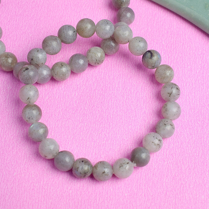 Natural Certified Labradorite Crystal Bracelet for Reiki Healing with 8MM Beads for Intuition and Energy Protection. India’s Largest Pooja Accessories Brand – www.satvikstore.in