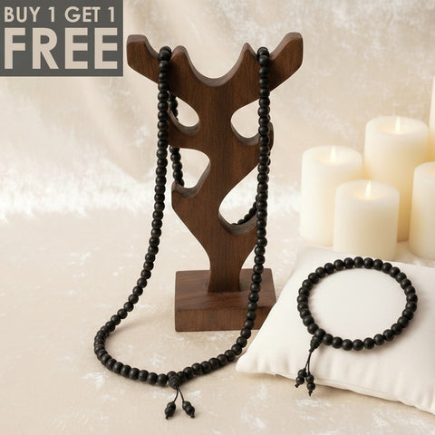 Karungali Mala 8mm 108+1 Beads with Sumeru Bead Govt Certified Original