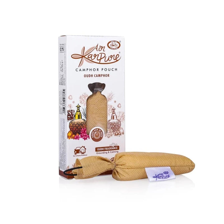 Karpure camphor pouch combo with Oudh, citrus, lavender and thyme fragrances
