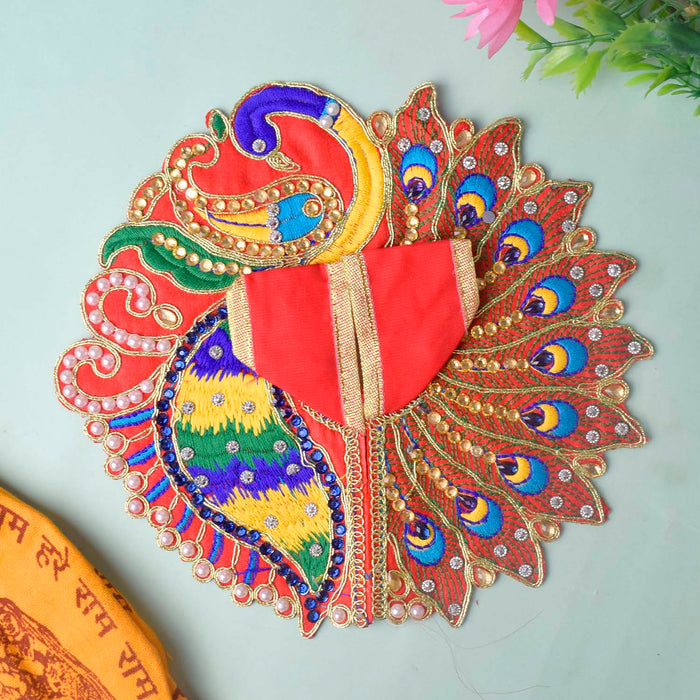 Divine Peacock Elegance Laddu Gopal Dress | India’s Largest Pooja Accessories Brand – www.satvikstore.in
