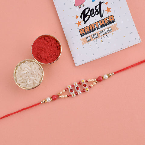 Pearl Beaded Rakhi | India’s Largest Pooja Accessories Brand – www.satvikstore.in