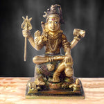 6 Inch Brass Shiv Statue - Elegant Lord Shiva Sculpture