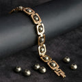 Premium Gold Plated Pyrite Bracelet Adjustable Unisex Wealth and Protection Jewelry for Positive Energy India’s Largest Puja Accessories Brand- www.satvikstore.in