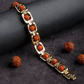 Premium Gold Plated Rudraksha Bead Bracelet Spiritual Jewelry for Positive Energy and Everyday Wear India’s Largest Puja Accessories Brand- www.satvikstore.in