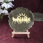 pyrite 7 horse frame stand wealth success healing stone vastu decor. India’s Largest Puja Accessories Brand- www.satvikstore.in