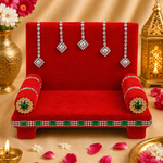 Velvet Radiance: Laddu Gopal's Glorious Singhasan