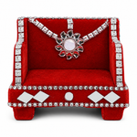 Royal Handcrafted Velvet Singhasan for Laddu Gopal - Small