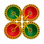 Crafting Light Unique Clay Diyas for a Radiant DiwaliSet of 4